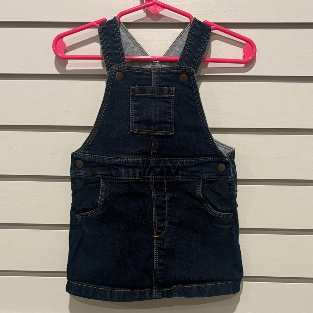 Classic Denim Overalls Dress